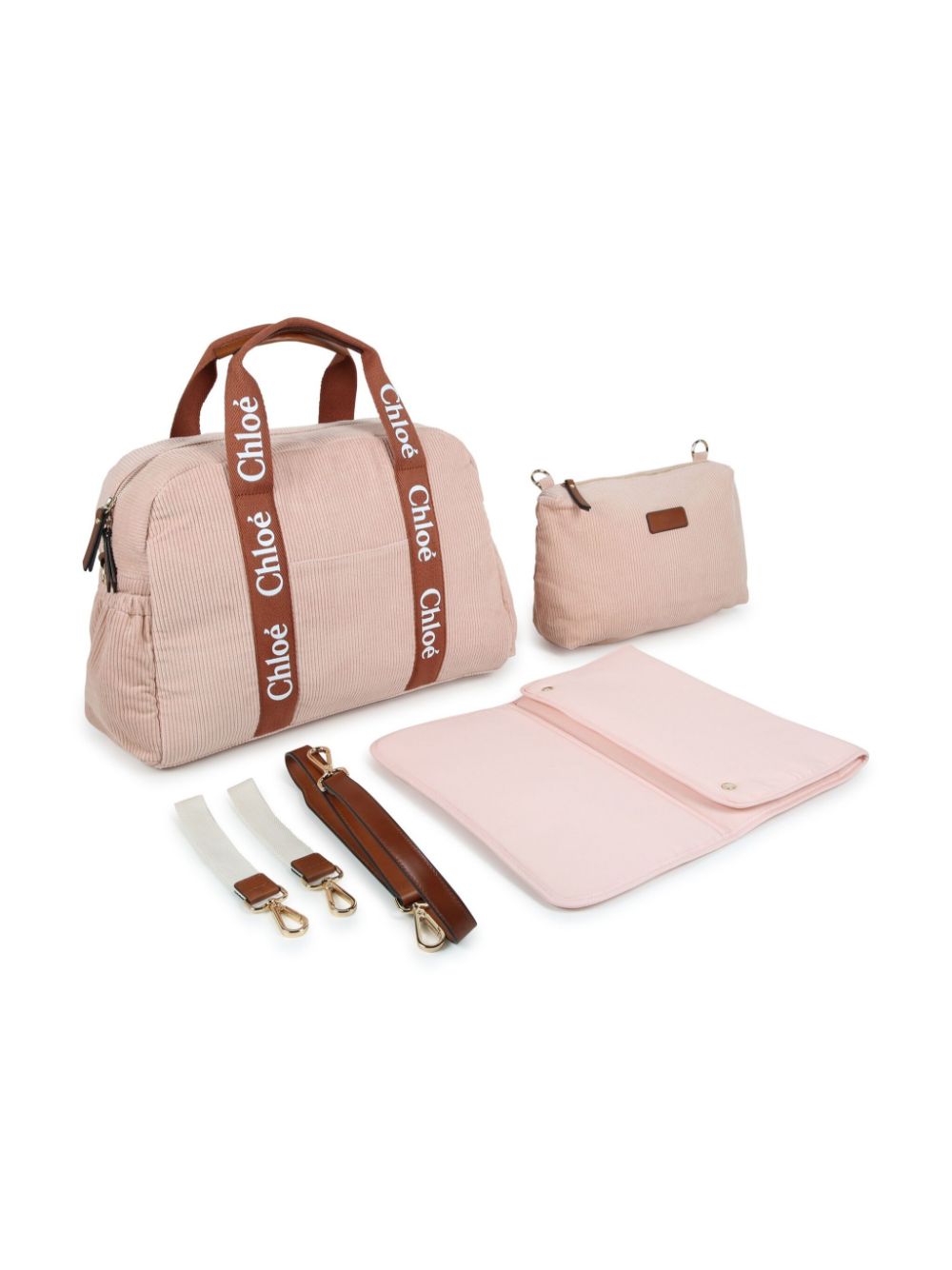 Pink mum bag with logo