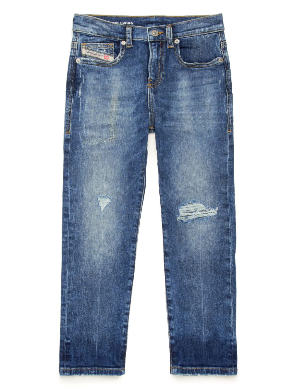 Jeans per bambino in cotone blu J00809KXBMN K01 Diesel Kids 