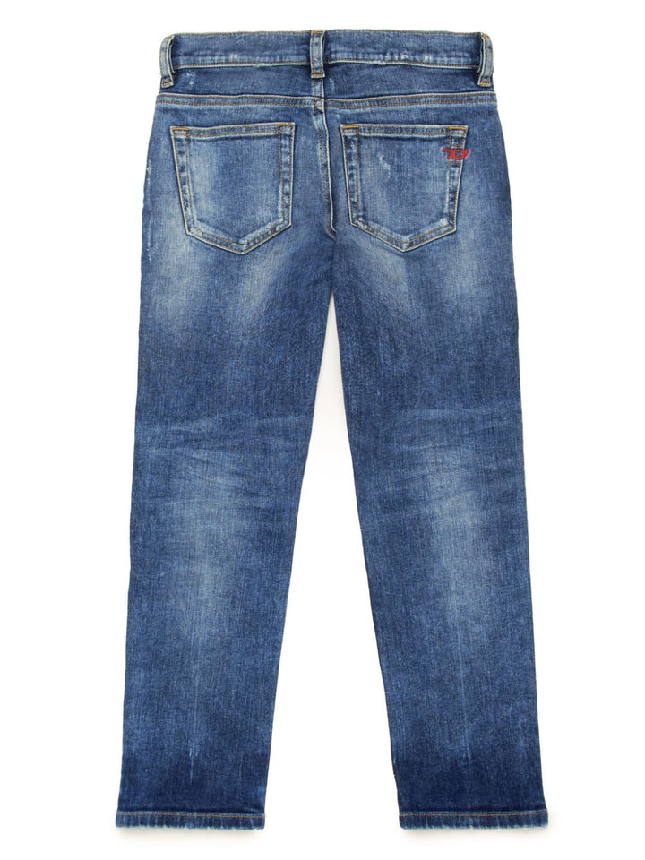 Jeans per bambino in cotone blu J00809KXBMN K01 Diesel Kids 