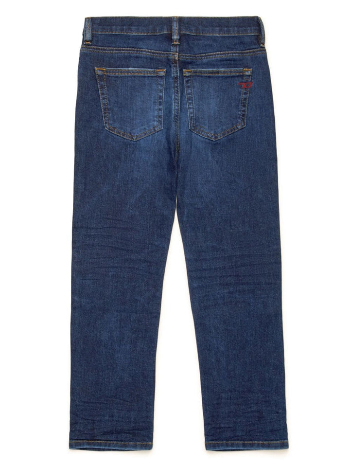 Jeans per bambino in cotone blu scuro J00809KXBMR K01 Diesel Kids 