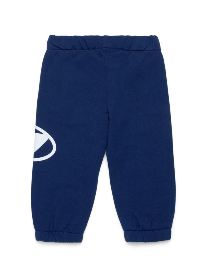 Pantalone per neonato in cotone blu K00506KYAVF K8AT Diesel Kids 