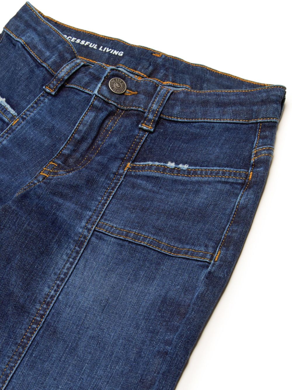 Jeans for girls in blue cotton