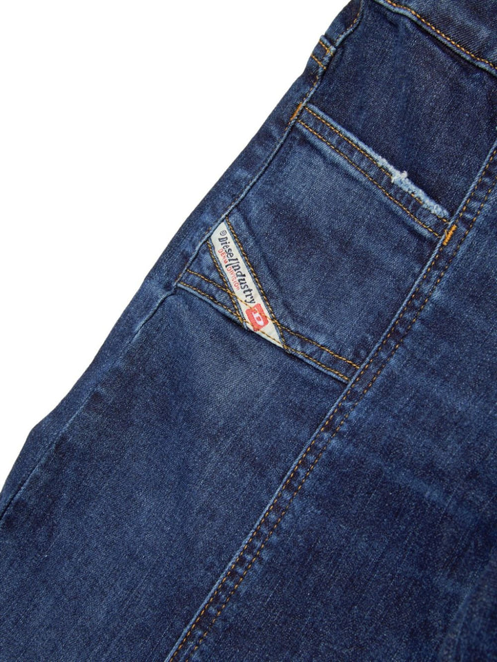Jeans for girls in blue cotton