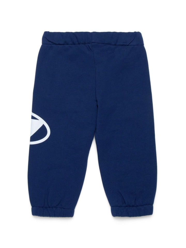 Blue cotton baby trousers