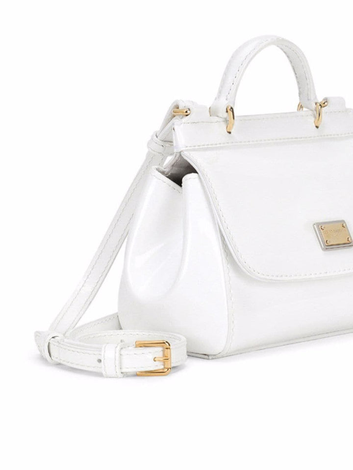 White leather girl's bag