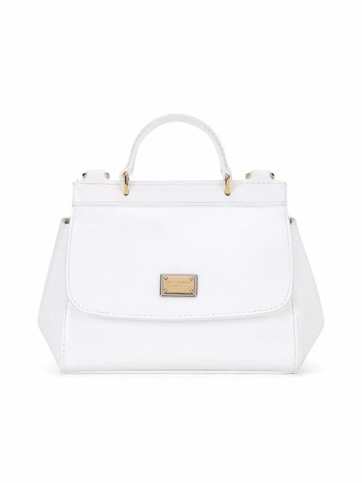 White leather girl's bag