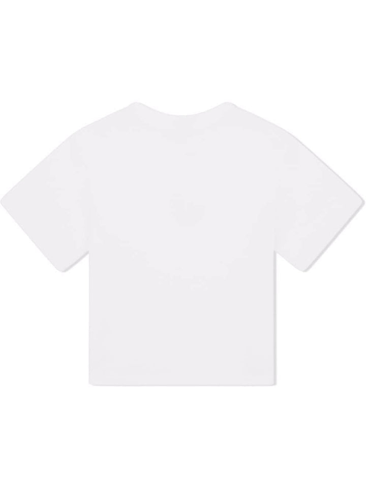T-shirt per bambina in cotone bianca