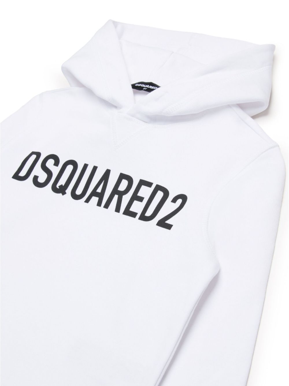 Felpa bianca per bambino con logo DQ2613D0A4D DQ100 Dsquared2 Kids 