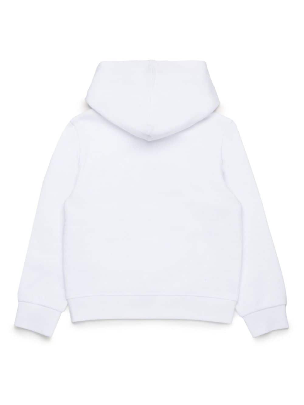 Felpa bianca per bambino con logo DQ2613D0A4D DQ100 Dsquared2 Kids 