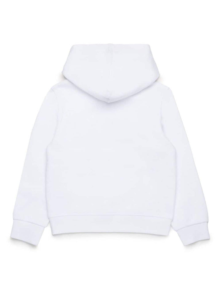 Felpa bianca per bambino con logo DQ2613D0A4D DQ100 Dsquared2 Kids 