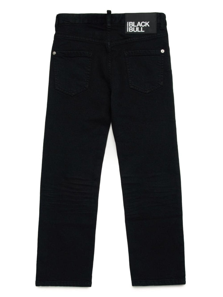 Jeans per bambino in cotone nero DQ2637D0A4E DQ900 Dsquared2 Kids 