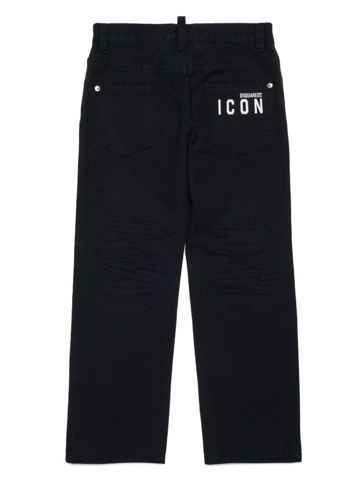 Jeans nero per bambino DQ2672D0ABF DQ900 Dsquared2 Kids 