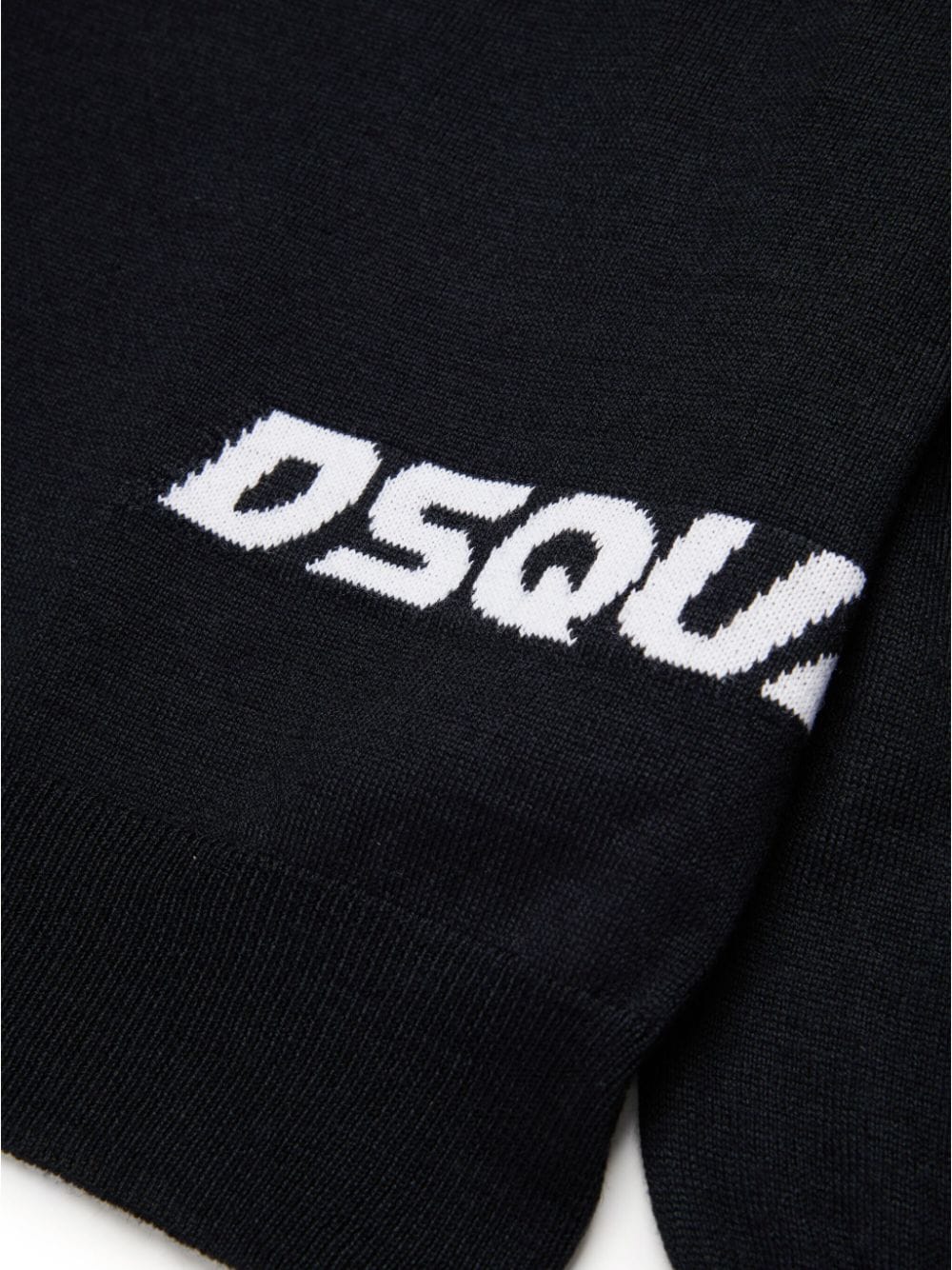 Black sweater for boys with logo