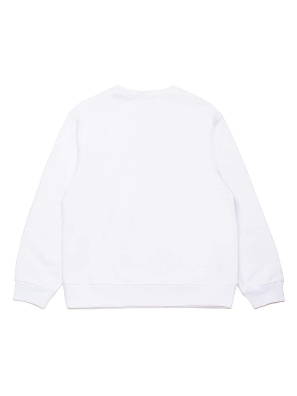 White sweatshirt for children