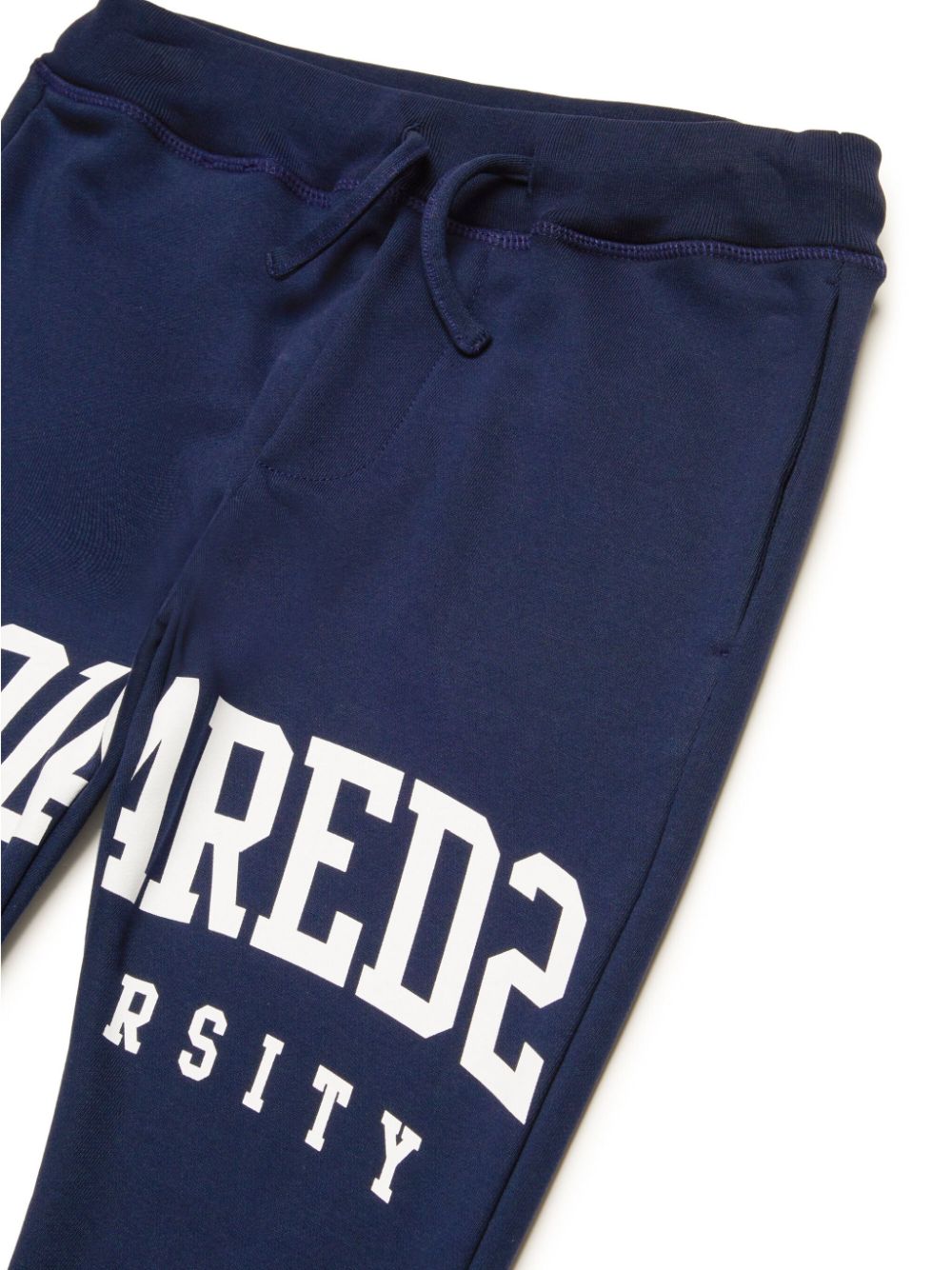 Navy blue trousers for boys with logo