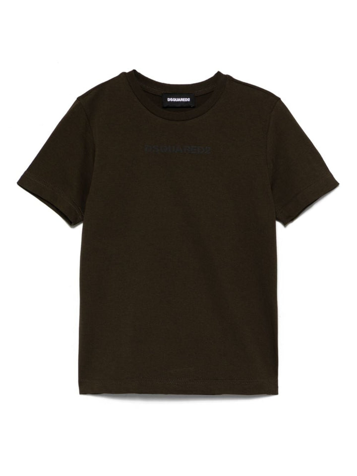 T-shirt verde foresta per bambino