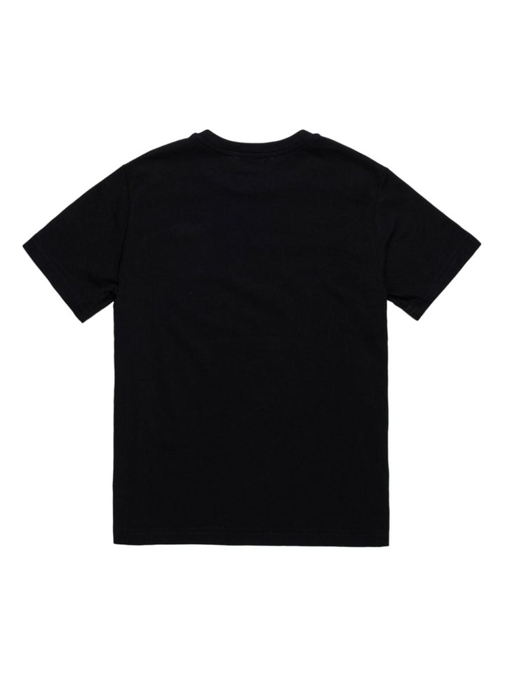 Black children's t-shirt with logo