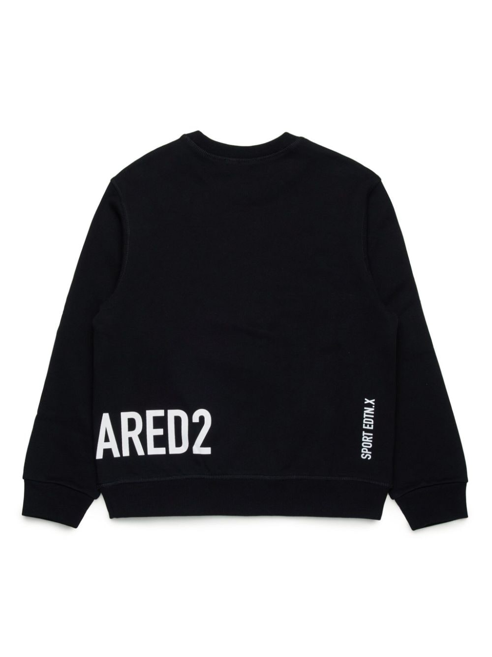 Black sweatshirt for boys with logo