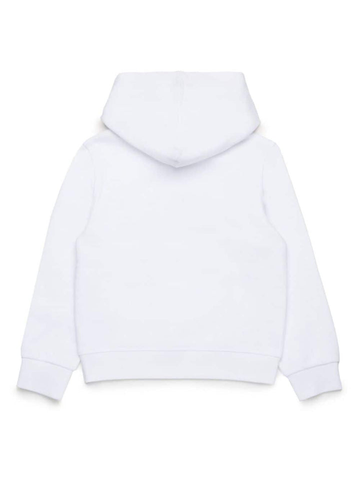 White sweatshirt for boys with logo