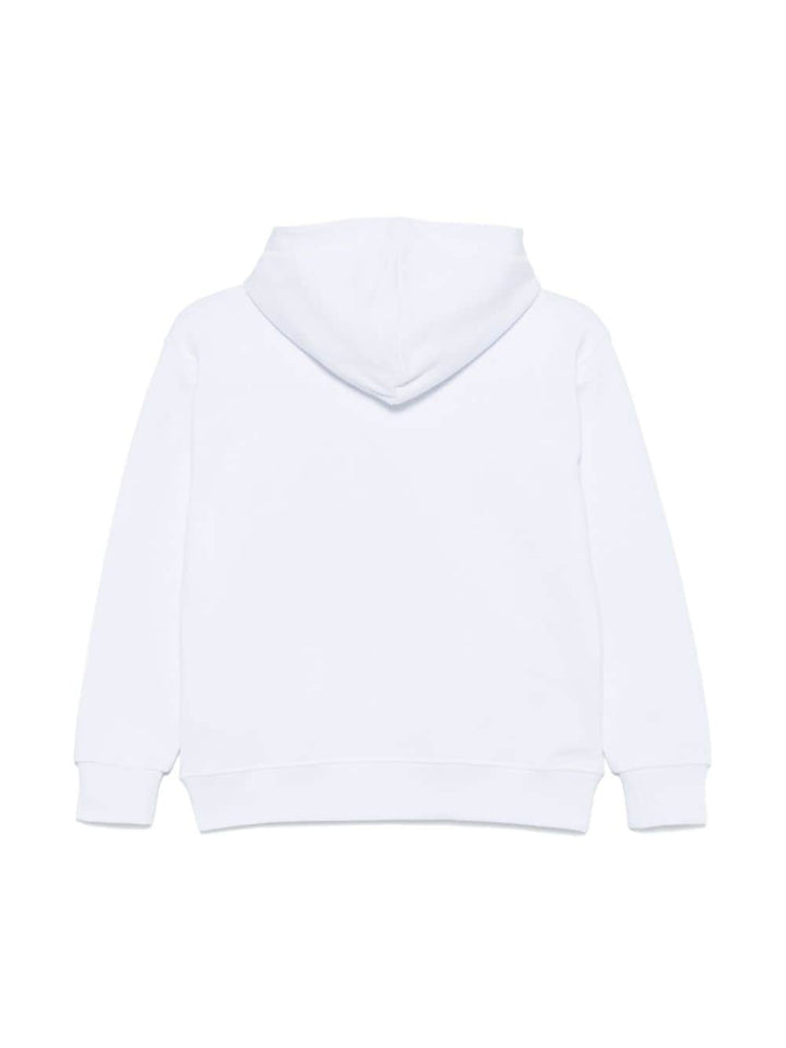 White sweatshirt for boys with logo