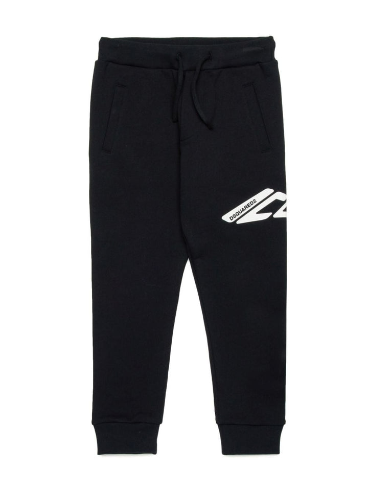 Black trousers for children with Icon logo