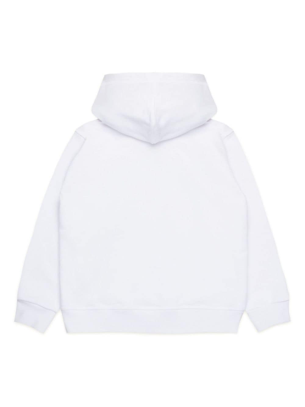 White sweatshirt for kids with Icon logo