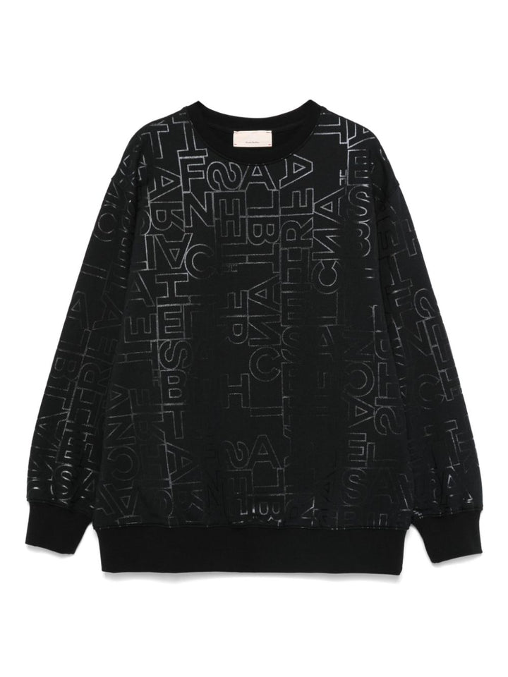 Felpa nera per bambina EFFE1280FF002 N000 Elisabetta Franchi Kids 