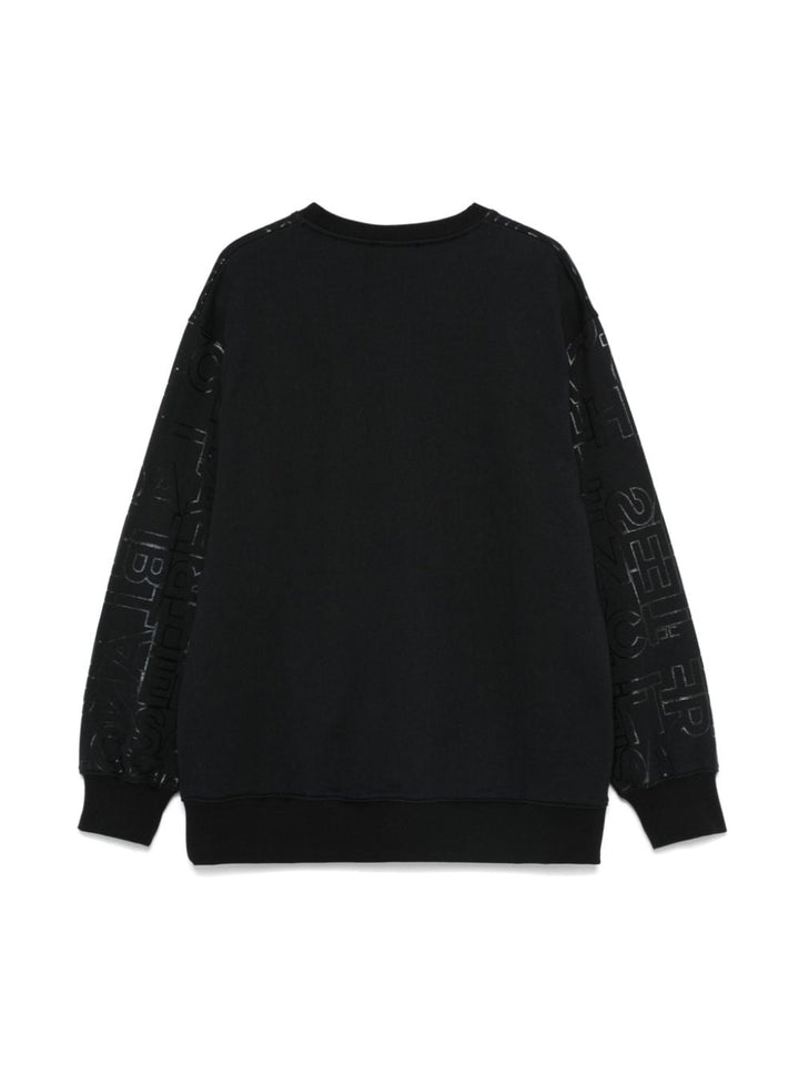 Felpa nera per bambina EFFE1280FF002 N000 Elisabetta Franchi Kids 