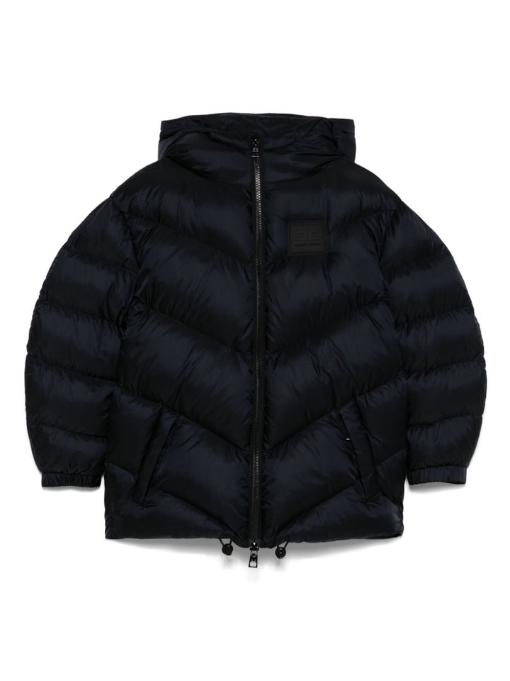 Giubbotto nero per bambina EFGB120CNY013 N000 Elisabetta Franchi Kids 