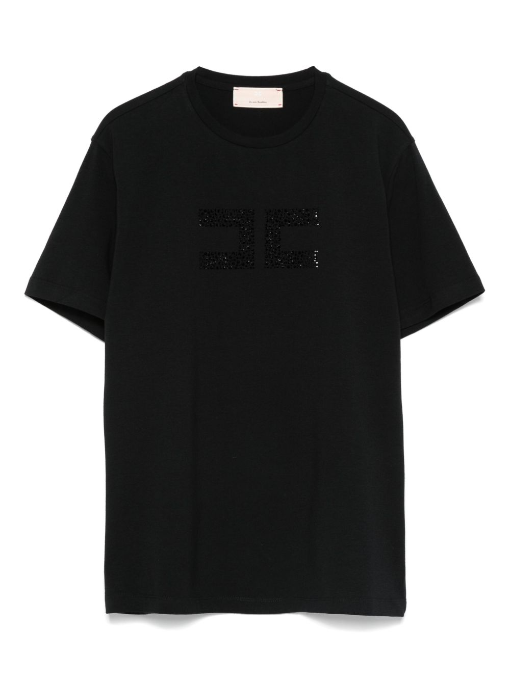 T-shirt nera per bambina EFTS2260JE006 D206 Elisabetta Franchi Kids 