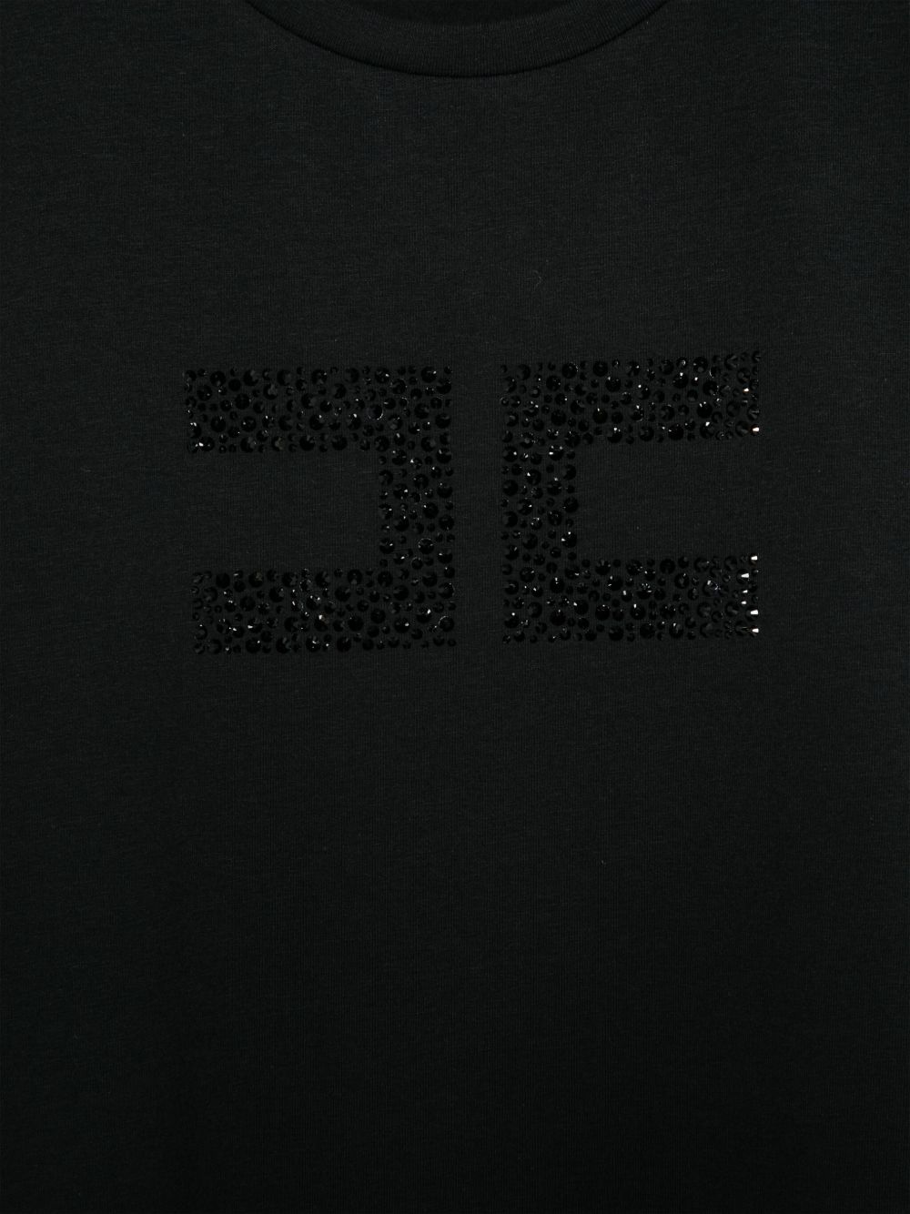 T-shirt nera per bambina EFTS2260JE006 D206 Elisabetta Franchi Kids 