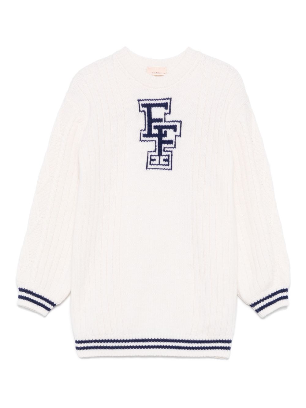 Maglione bianco per bambina EGAB183CFL230 D532 Elisabetta Franchi Kids 