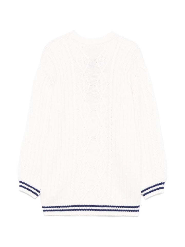 Maglione bianco per bambina EGAB183CFL230 D532 Elisabetta Franchi Kids 
