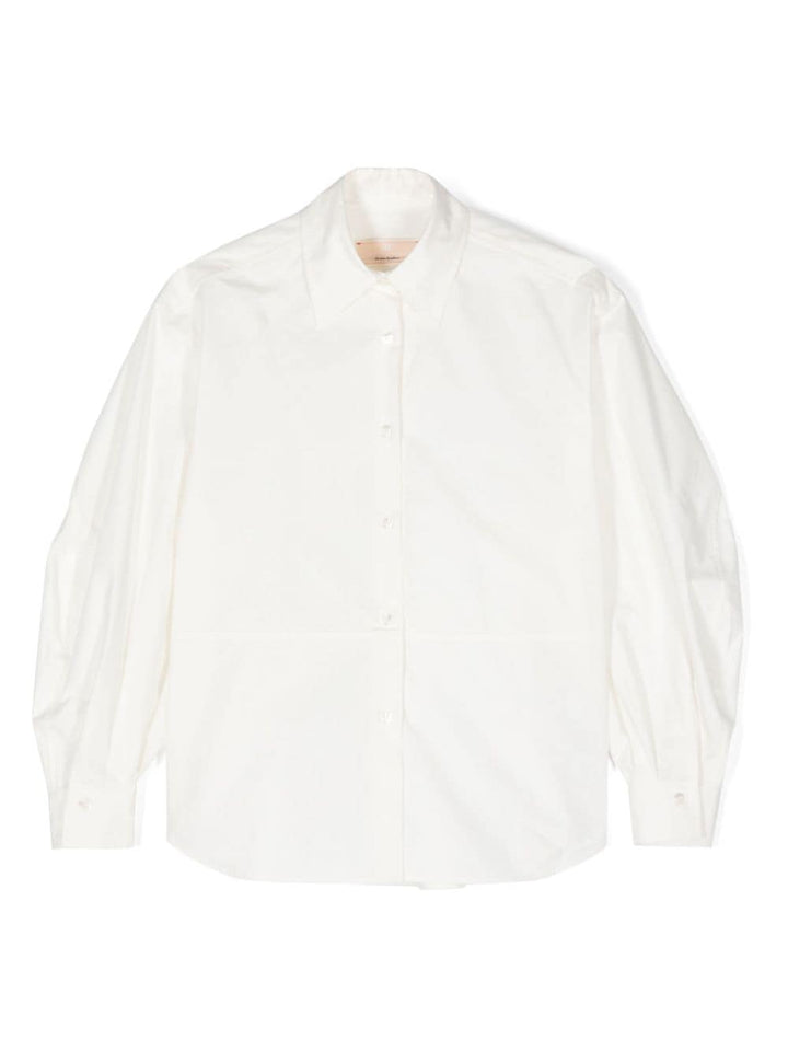 White shirt with logo