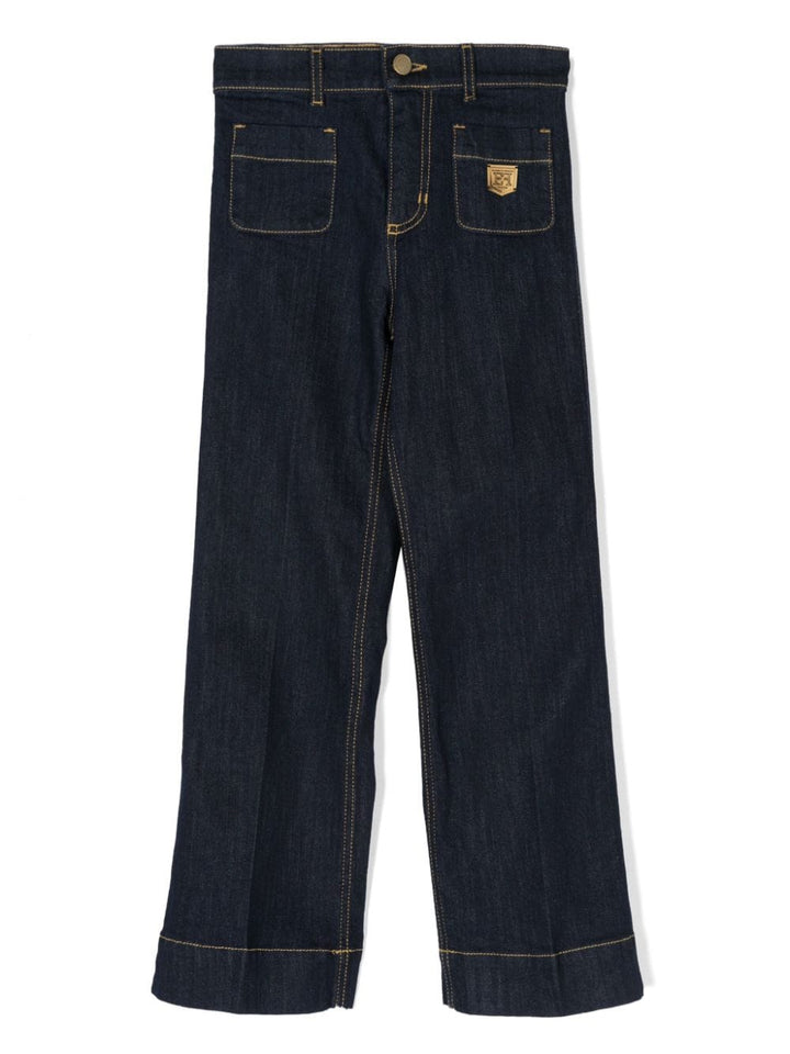 Jeans blu scuro per bambina