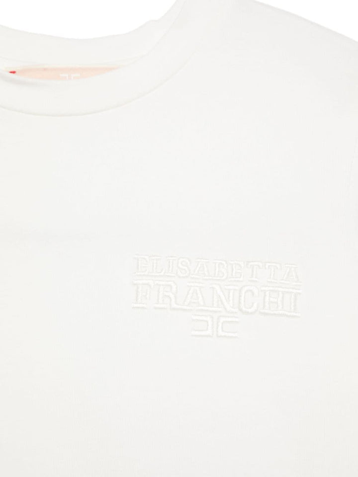 White t-shirt for girls with logo