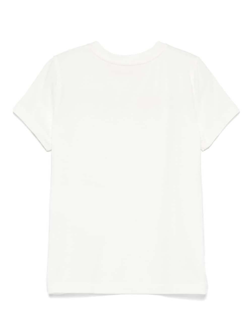 White t-shirt for girls with logo