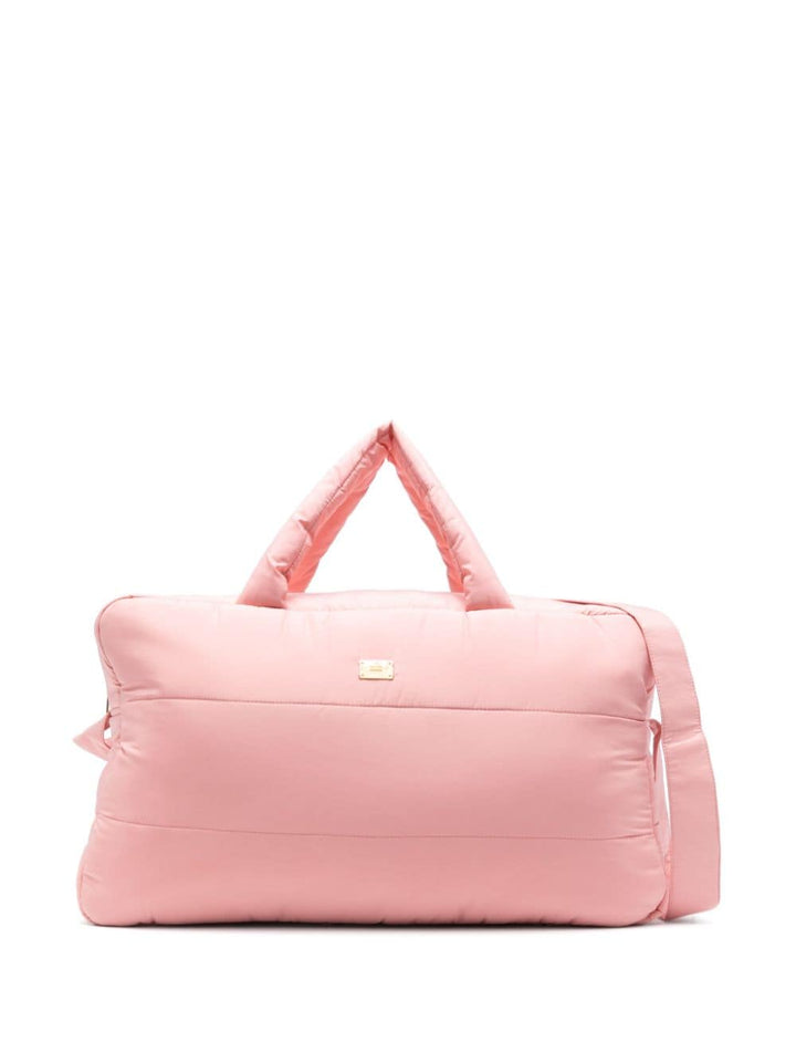 Pink mum bag with logo