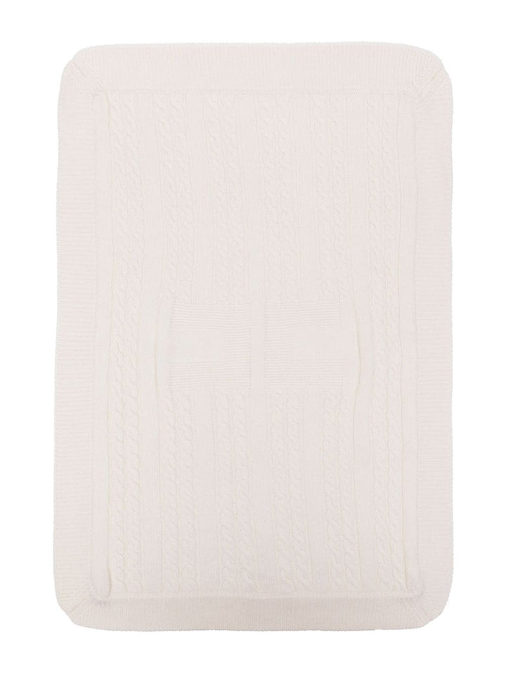 White baby blanket