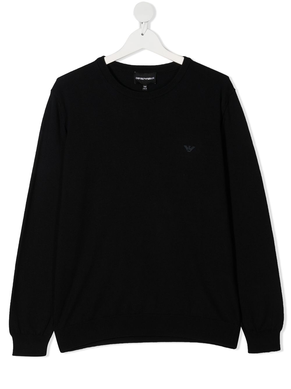 Maglione blu per bambino con logo 8N4MA14M16Z 0920 Emporio Armani Kids 