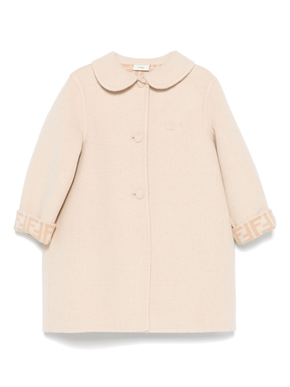 Cappotto beige per neonata BFA070A8DO F1P2N Fendi Kids 