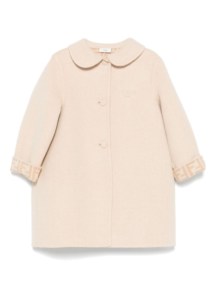 Cappotto beige per neonata BFA070A8DO F1P2N Fendi Kids 