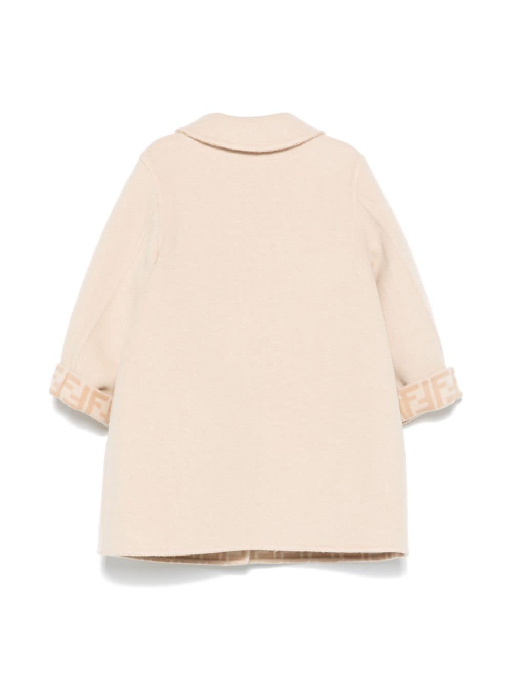 Cappotto beige per neonata BFA070A8DO F1P2N Fendi Kids 