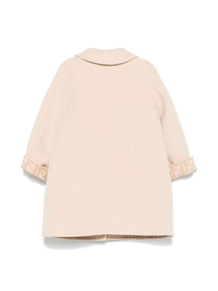 Cappotto beige per neonata BFA070A8DO F1P2N Fendi Kids 