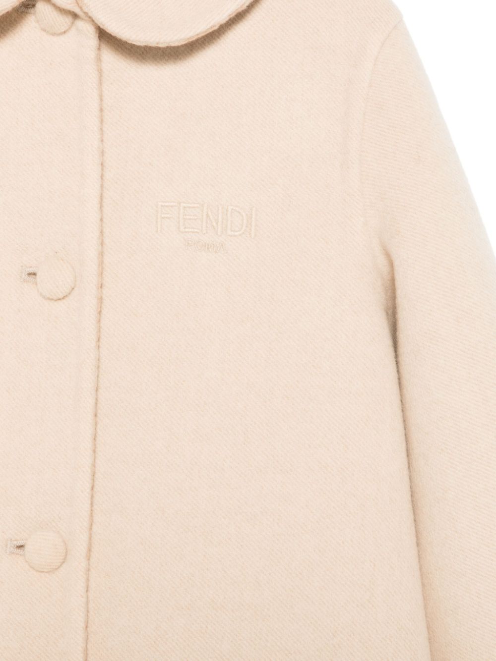 Cappotto beige per neonata BFA070A8DO F1P2N Fendi Kids 