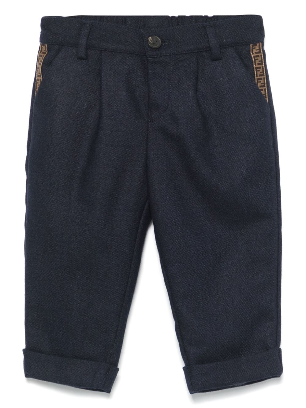 Pantalone blu navy per neonato BMF234AS5A F1I11 Fendi Kids 