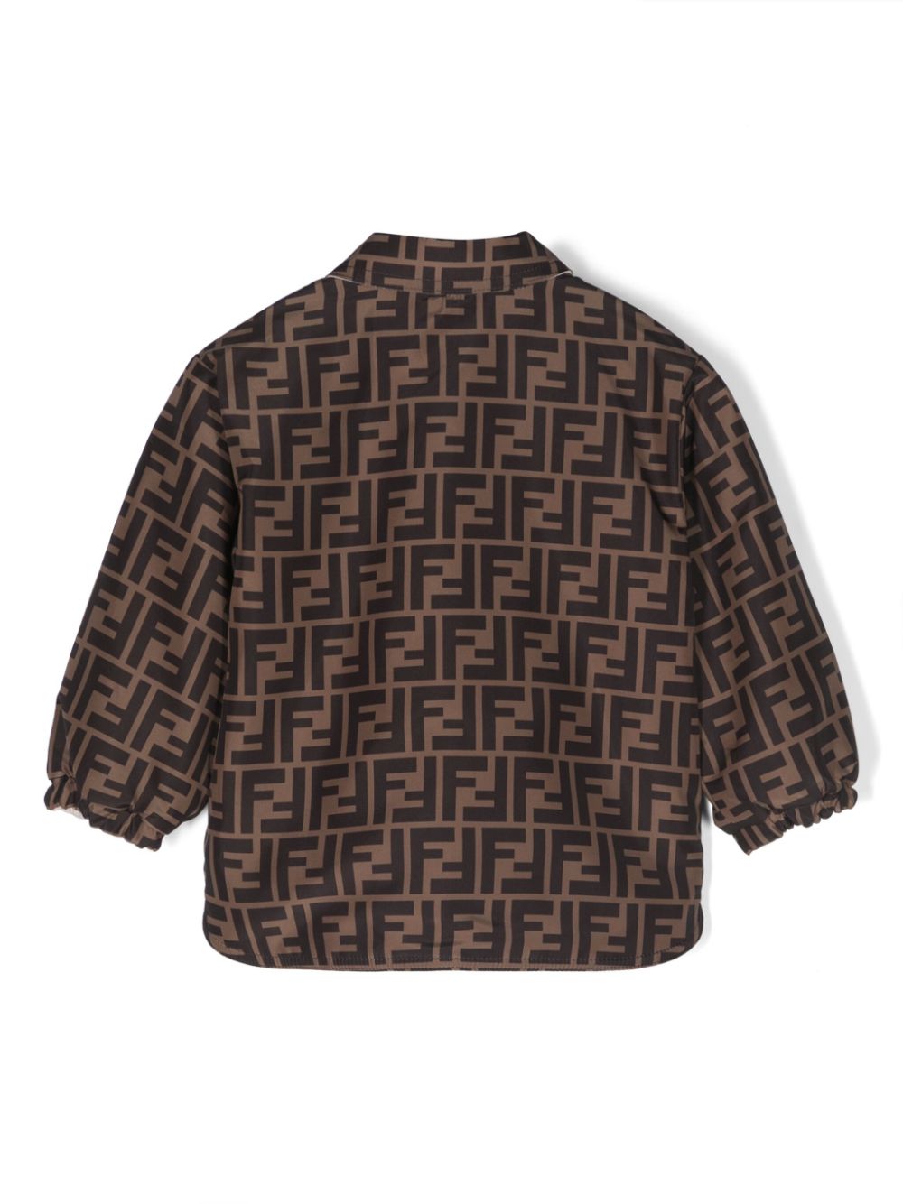Giacca marrone sabbia/nero per neonato BUA068AMJJ F19J5 Fendi Kids 