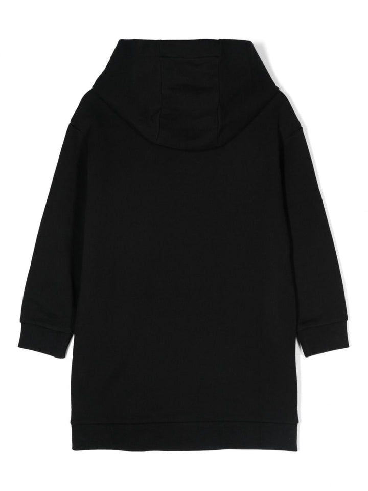 Abito nero per bambina con logo JFB6925V0 F0GME Fendi Kids 