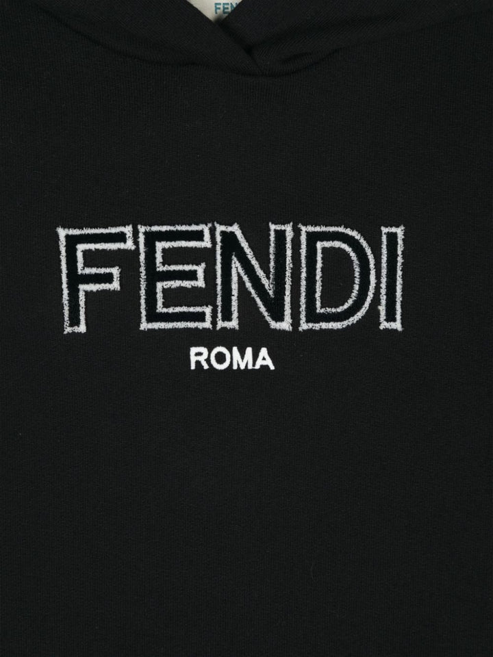 Abito nero per bambina con logo JFB6925V0 F0GME Fendi Kids 