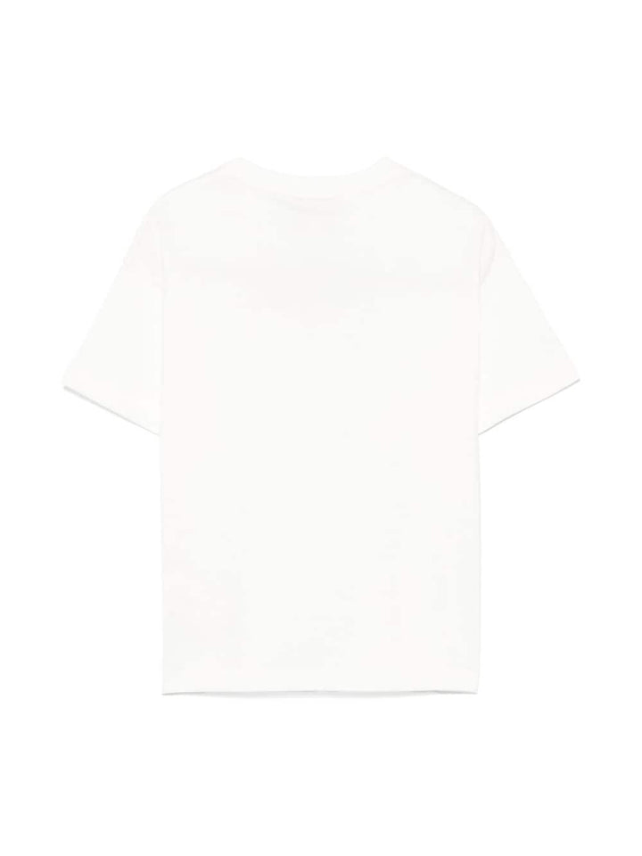 T-shirt bianca per bambino con logo JMI4637AJ F0TU9 Fendi Kids 
